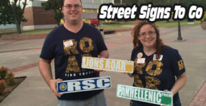 Custom Street Signs are our most popular event