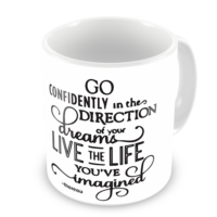 1-Motivational Mug Sample - Go Confidently in the Direction of your dreams