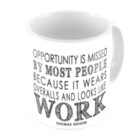 1-Motivational Mug Sample - Opportunity is missed