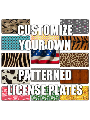 Customizable Patterned License Plates